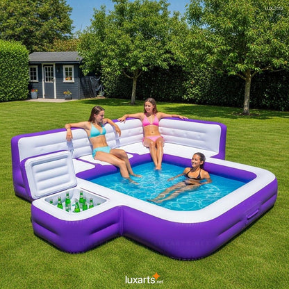 Oasis Blue: Luxus felfújható medence hűtőtartóval